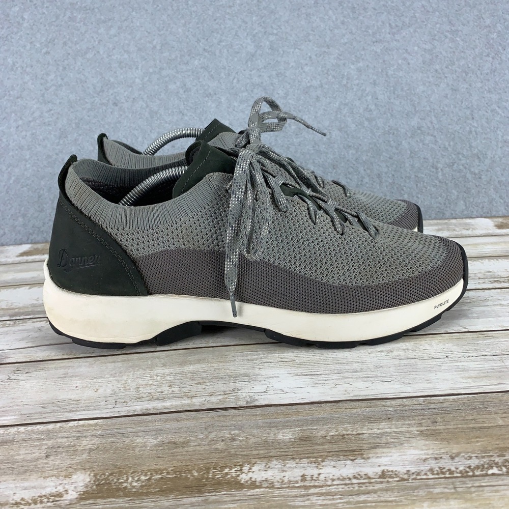 Danner Caprine Low Shoes Mens 12 Grey Green Knit Nubuck Vibram Sneakers